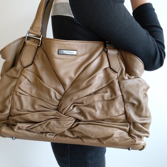 Authentic Burberry Leather Handbag - Picture 3 of 3